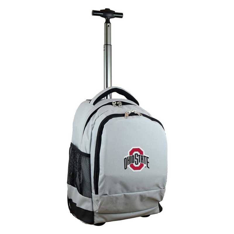 CLOSL780-GY: NCAA Ohio State University Buckeyes Wheeled Premium Backpack